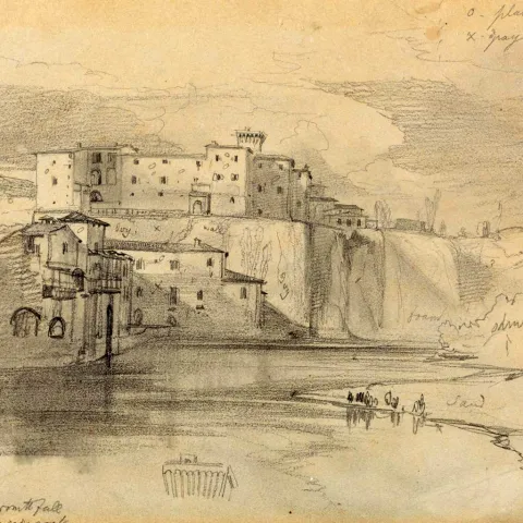 Edward Lear - Isola di Sora 1842