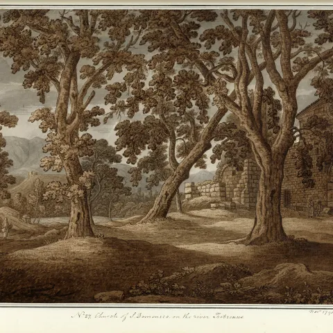 Richard Colt Hoare - Chiesa di S. Domenico sul fiume Fibreno 1790